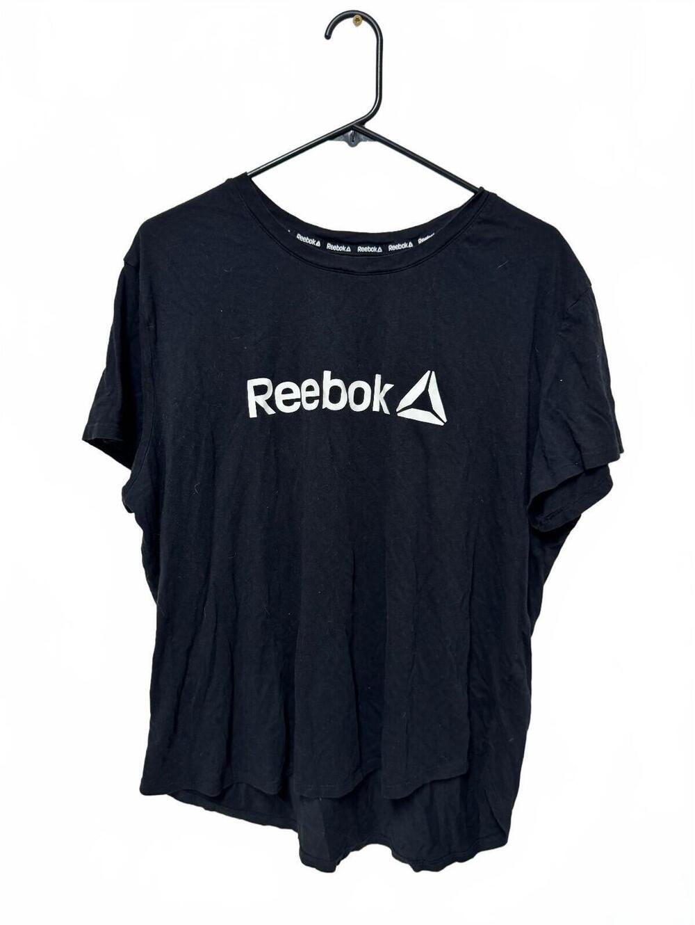 Reebok Black Logo Crew Neck T-Shirt XXL